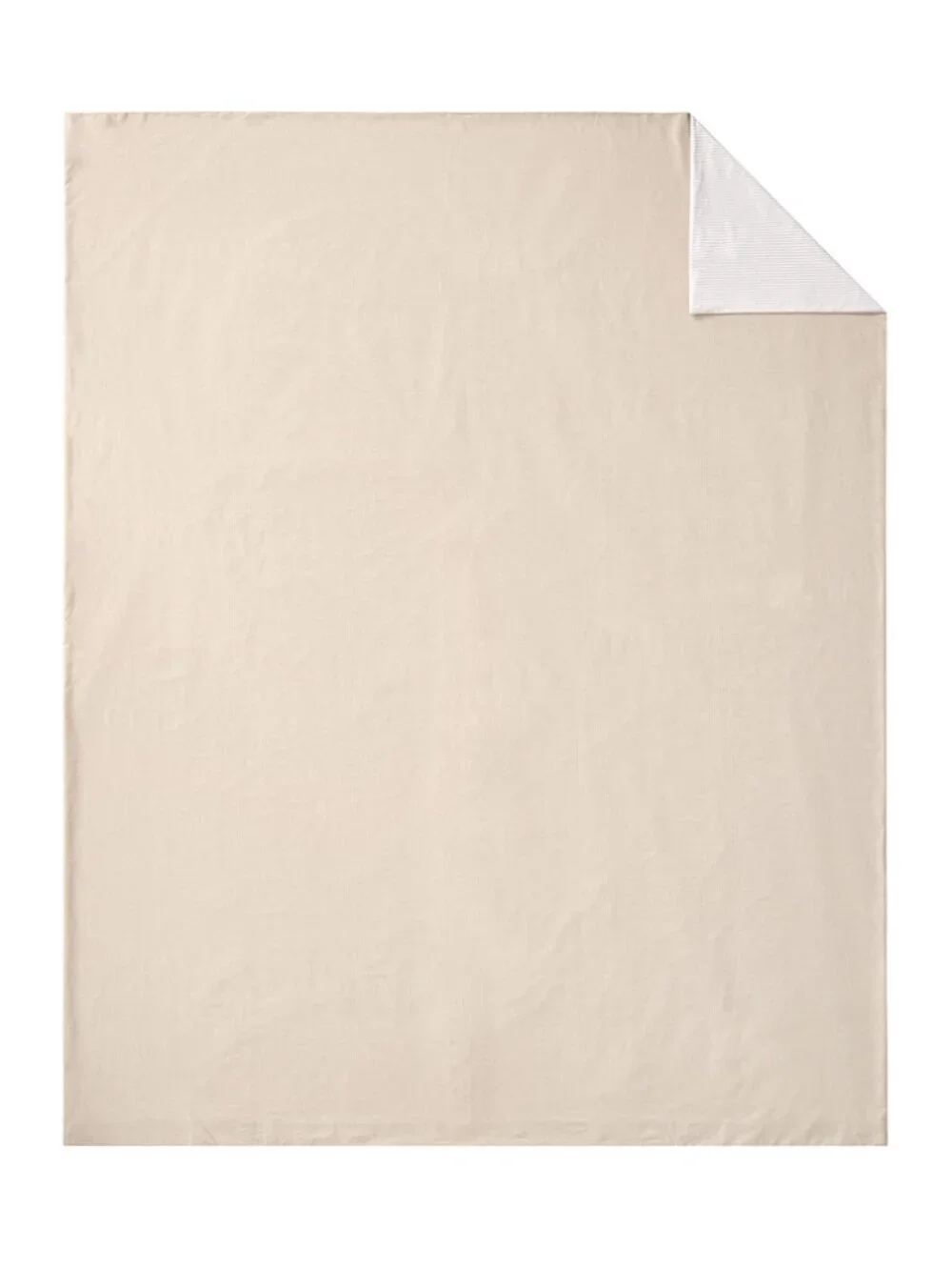POTTERY BARN Kids Chambray Reversible Organic Cotton Duvet Cover in Tan